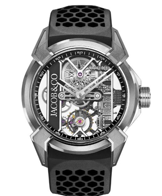 Jacob & Co. Epic X Titanium Black Neoralithe Inner Ring Watch Replica EX110.20.AM.AA.ABRUA Jacob and Co Watch Price